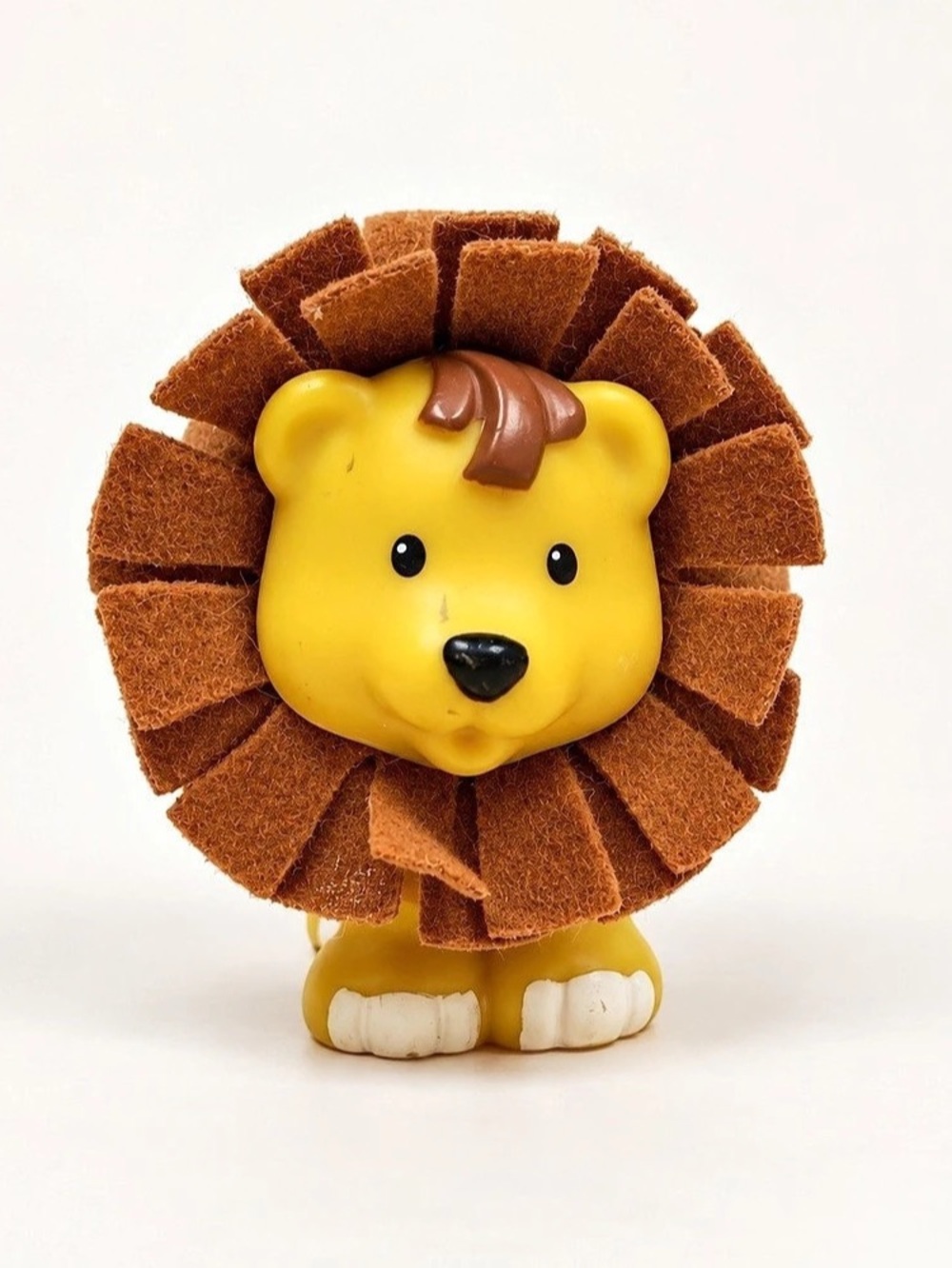 Fisher-Price Little People Touch & Feel Lion with Snail Lion Figure Yellow &